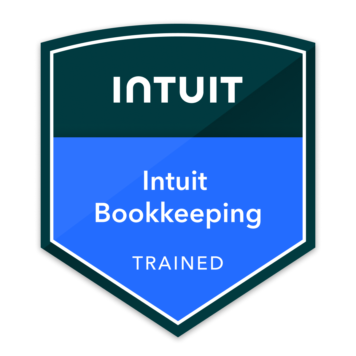 Intuit Bookkeeping Trained badge, verified via Credly